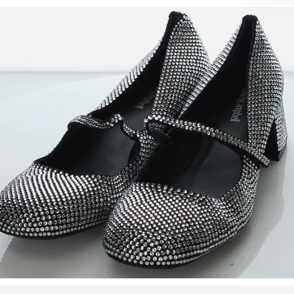 Jeffrey Campbell Rhinestone Regal Mary Jane Pumps - Picture 2 of 7